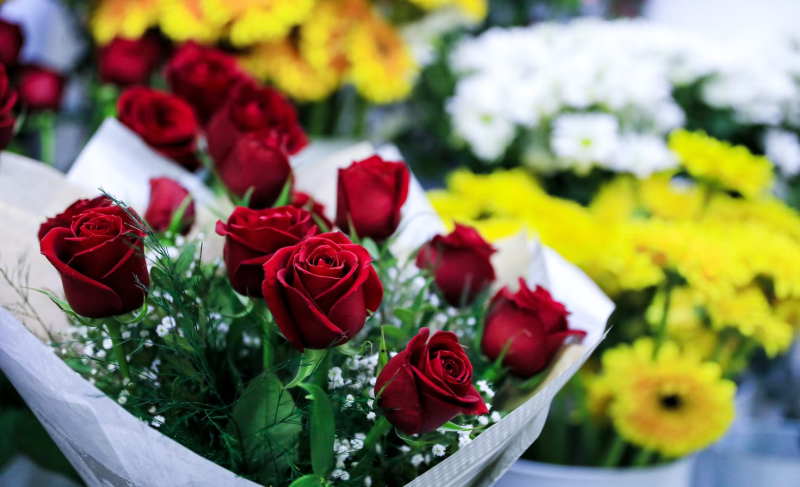 Μπουκέτο τριαντάφυλλο για γενέθλια