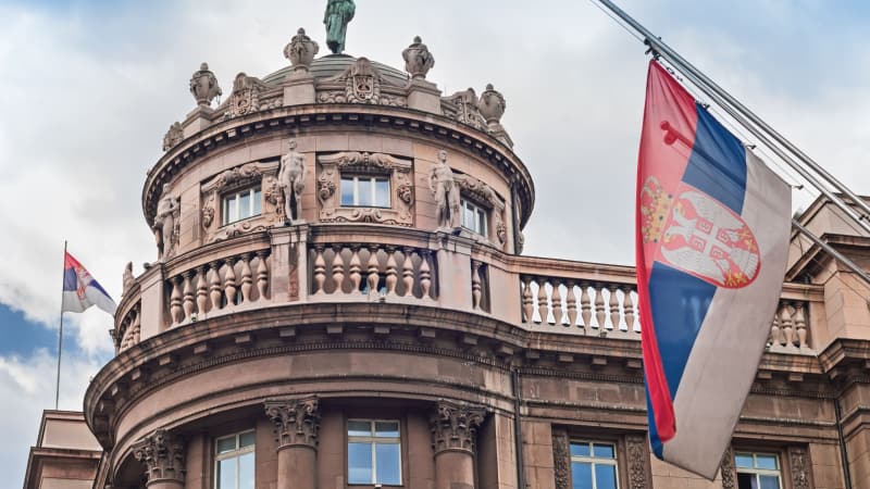 Σημαία Σερβίας